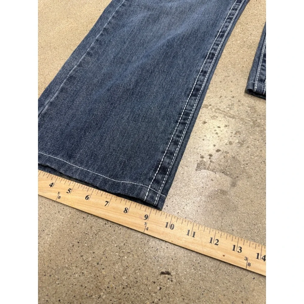 True Religion Joey Super T Mens Dark Wash Straight Leg Jeans Size 36x34 USA Made